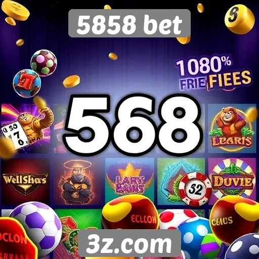 Oferta de jogos diversificada no 5858 bet